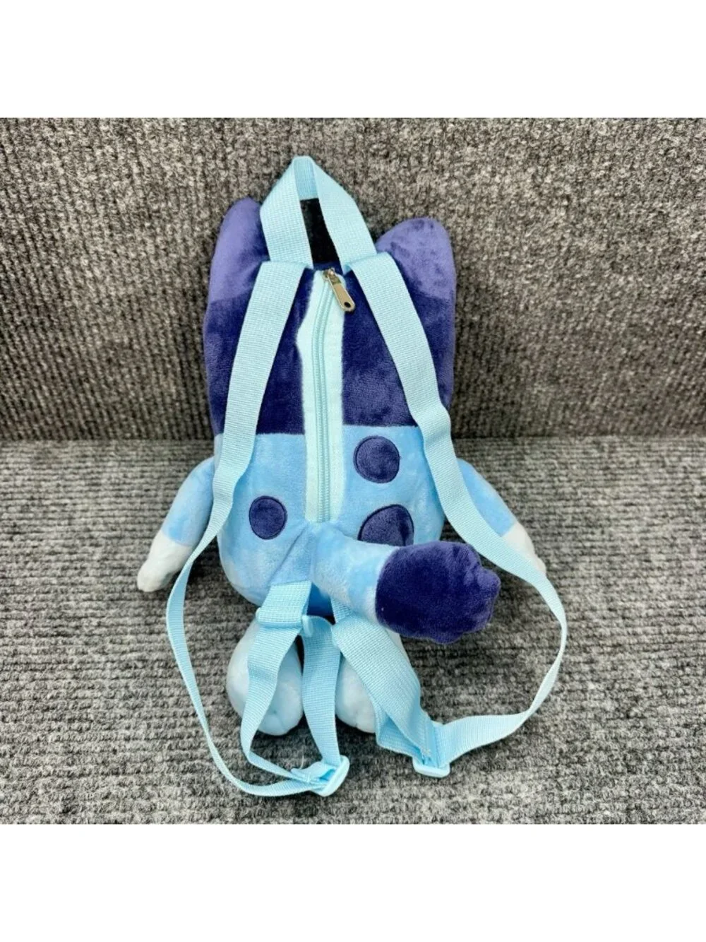Bluey Plush Backpack Bag 16” Ludo Stuffed Animal Dog Adjustable Straps EUC